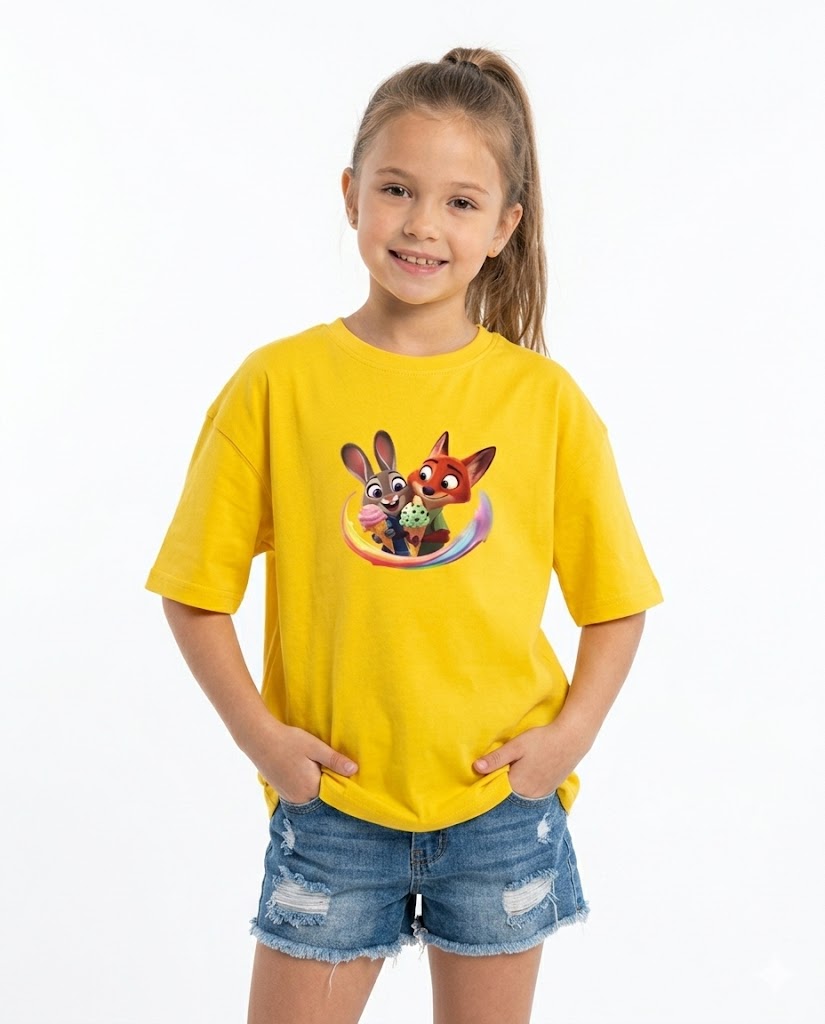 rabbits x ice-cream oversize t shirt