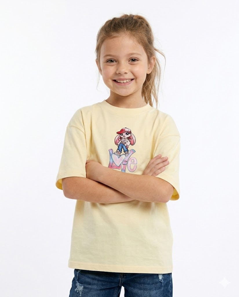 rabbit x love oversize t shirt