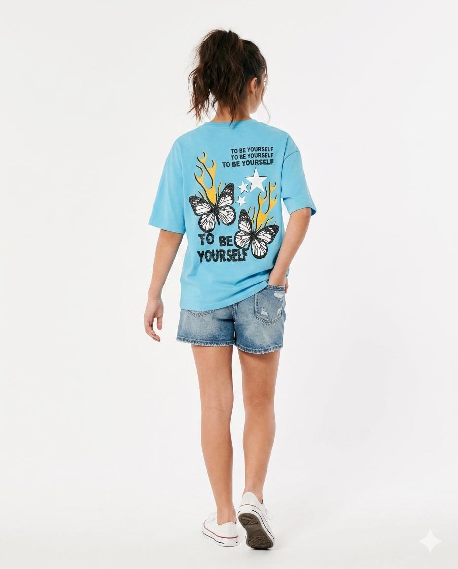 to be yourself oversize t shirt