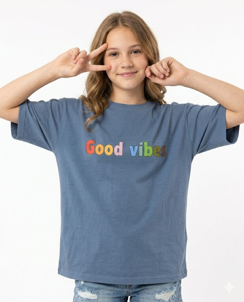 good vibes coconut oversize t shirt