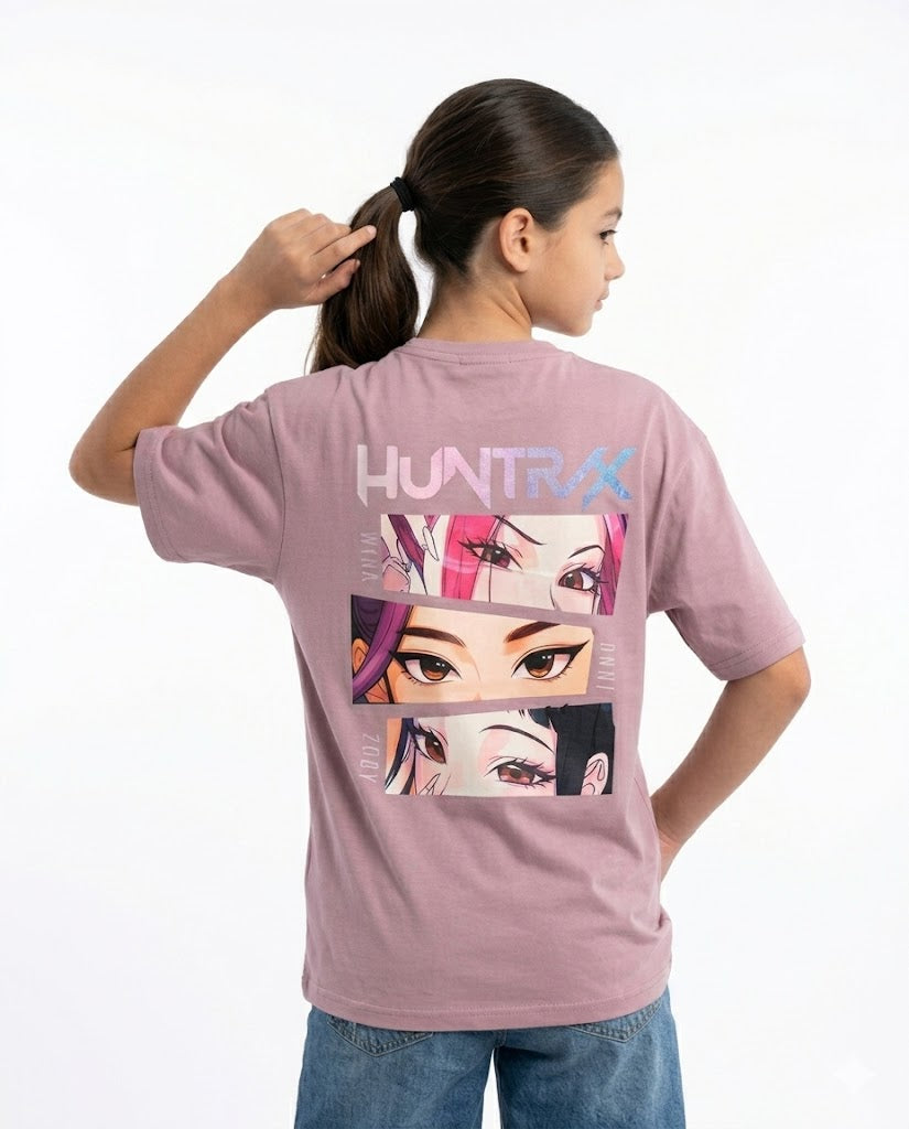 huntrix 3 faces oversize t shirt