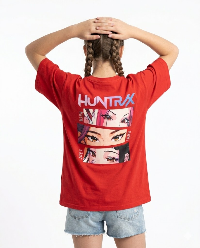 huntrix 3 faces oversize t shirt