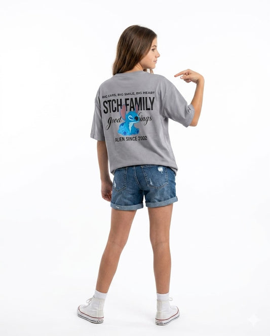 stitch family oversize t shirt