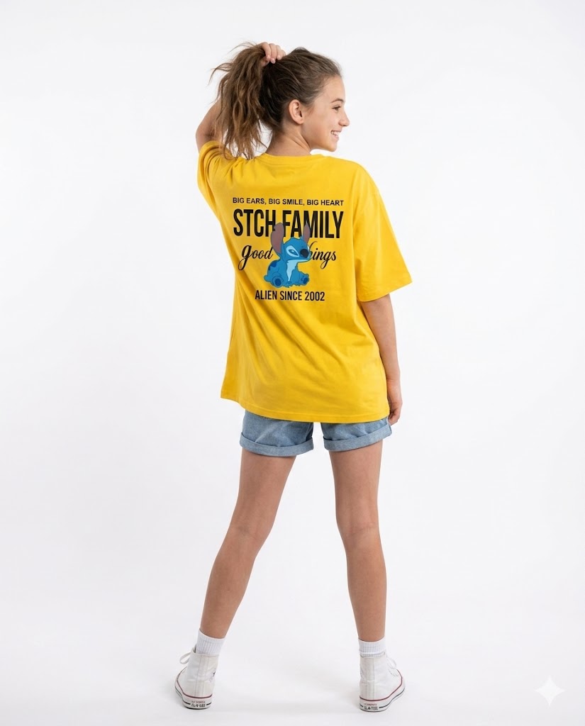 stitch family oversize t shirt