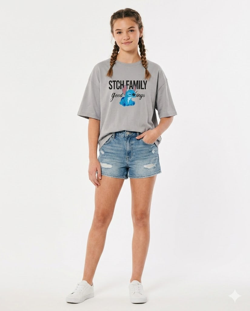 stitch family oversize t shirt
