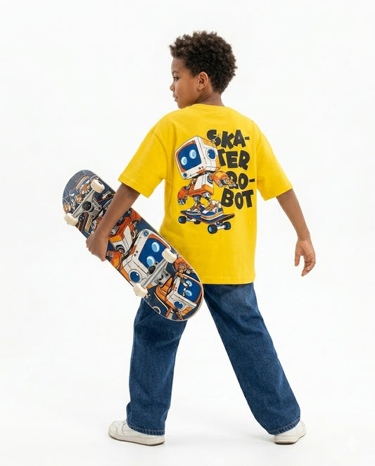 skater robot oversize t shirt