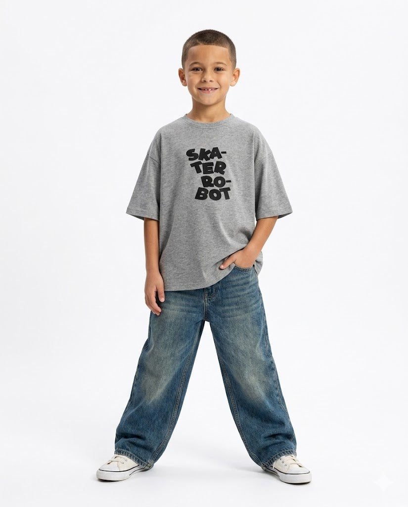 skater robot oversize t shirt