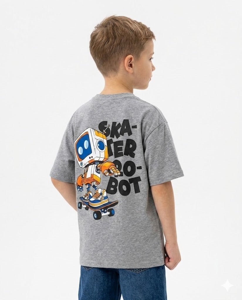 skater robot oversize t shirt