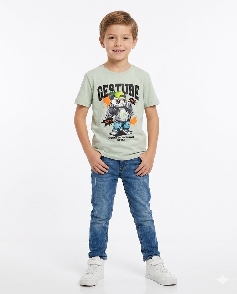 gesture bear t shirt
