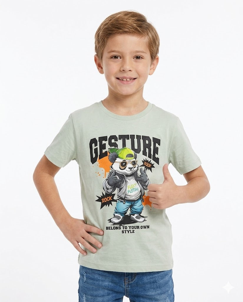 gesture bear t shirt