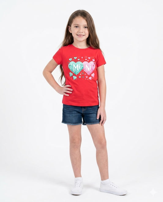 mini hearts t shirt