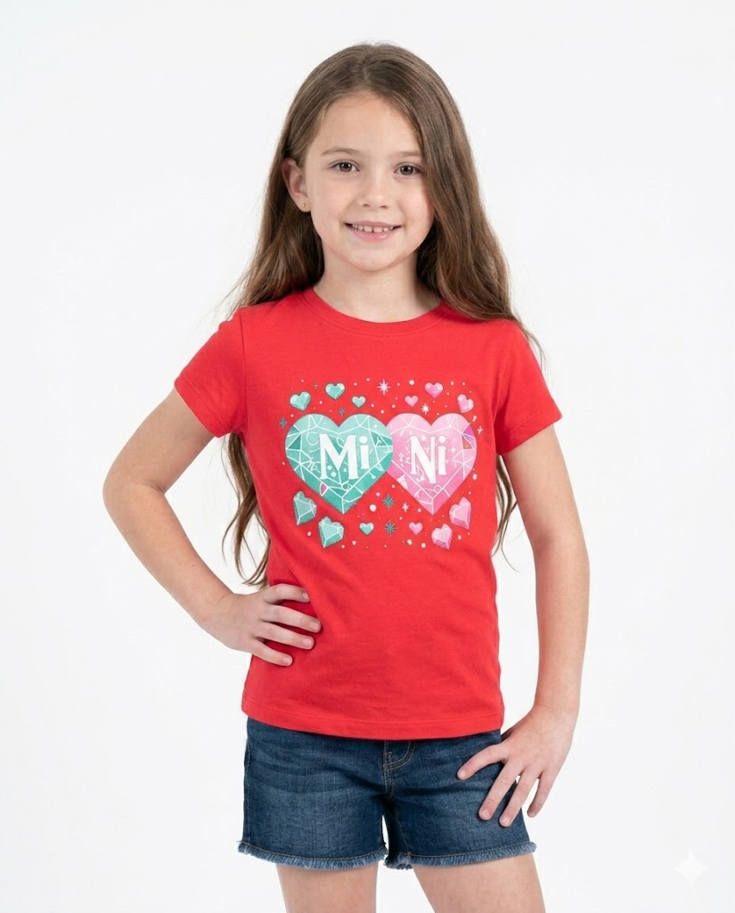 mini hearts t shirt