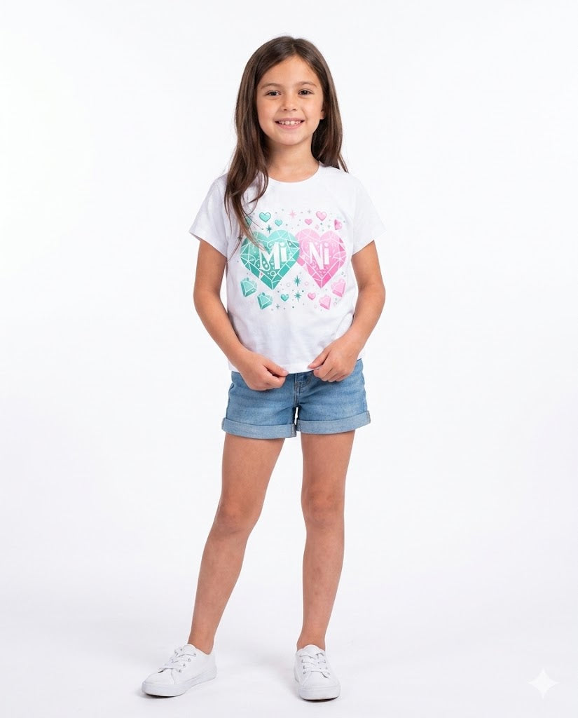 mini hearts t shirt