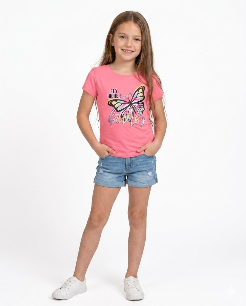 fly higher butterfly t shirt