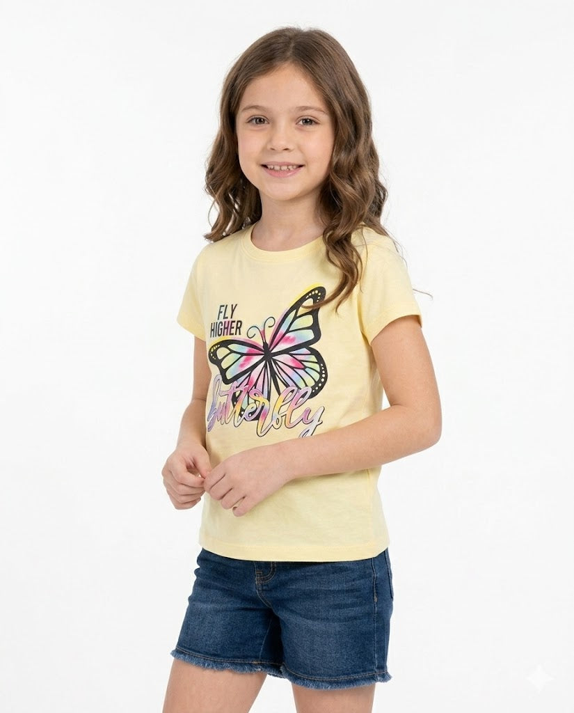 fly higher butterfly t shirt