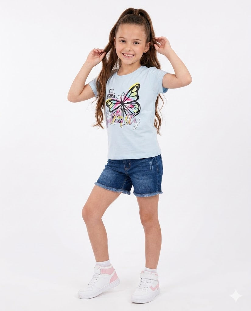 fly higher butterfly t shirt