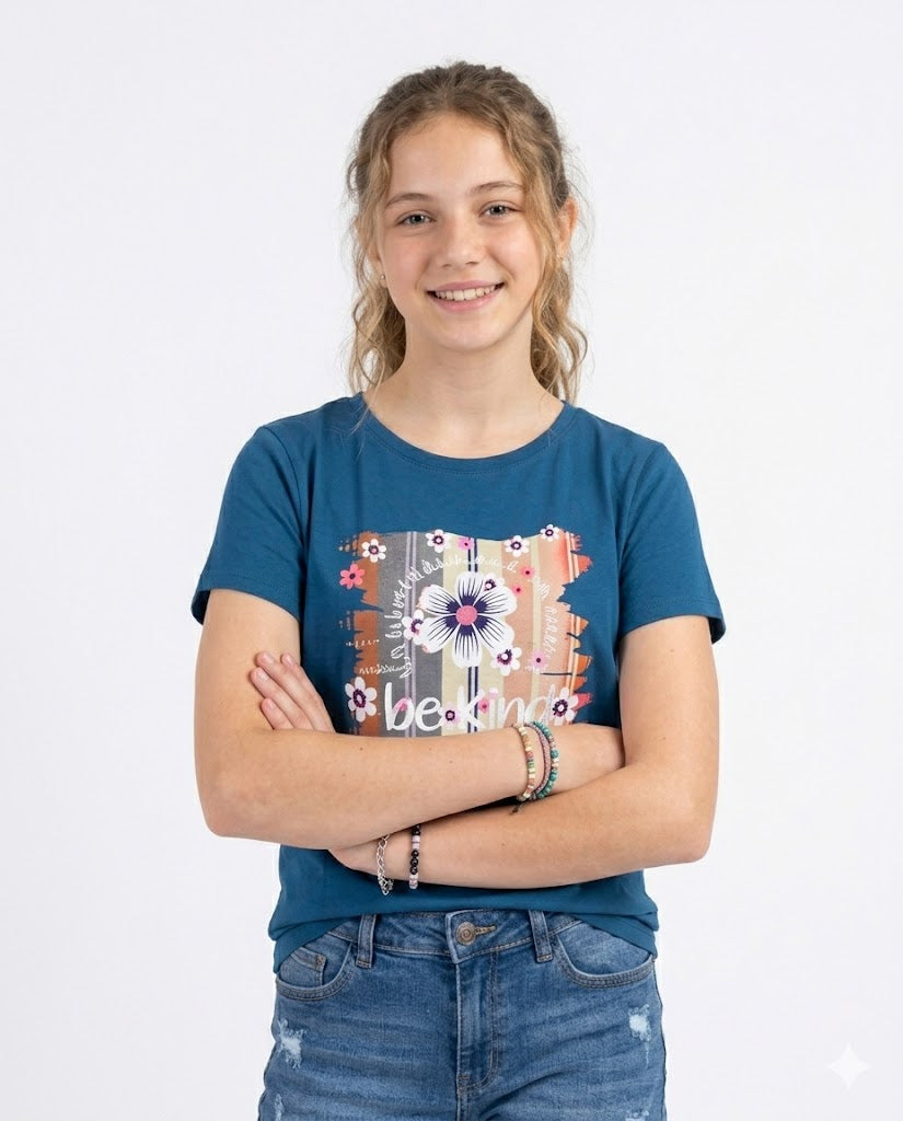 flower be kind t shirt