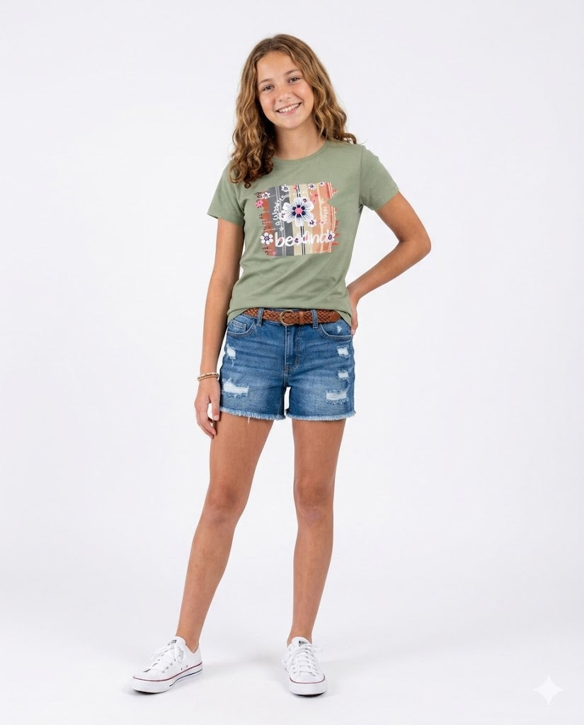 flower be kind t shirt