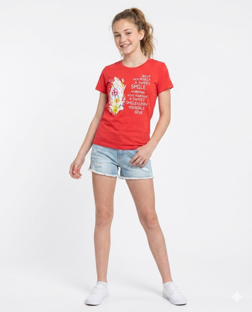 sweet smile flower t shirt