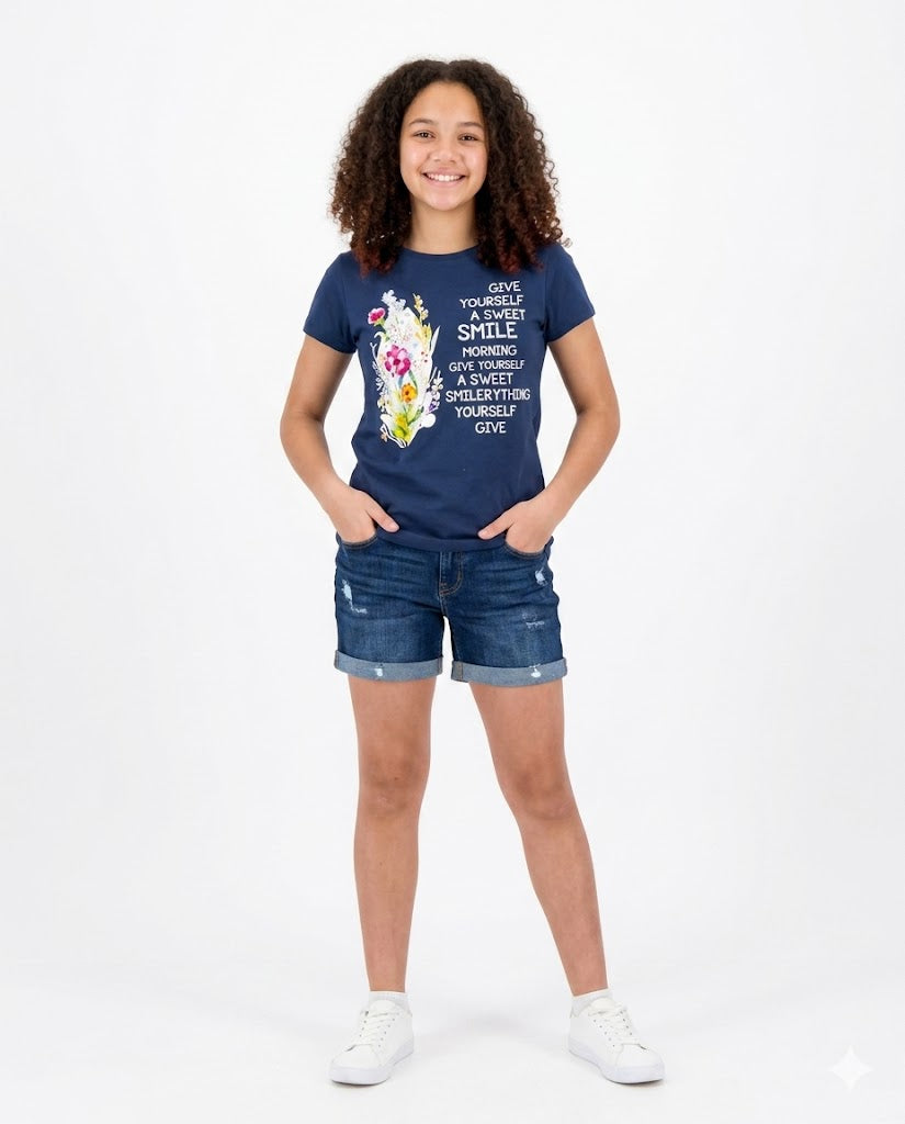 sweet smile flower t shirt