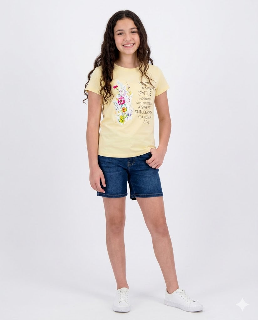 sweet smile flower t shirt