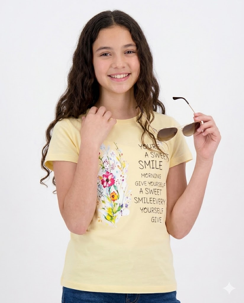 sweet smile flower t shirt