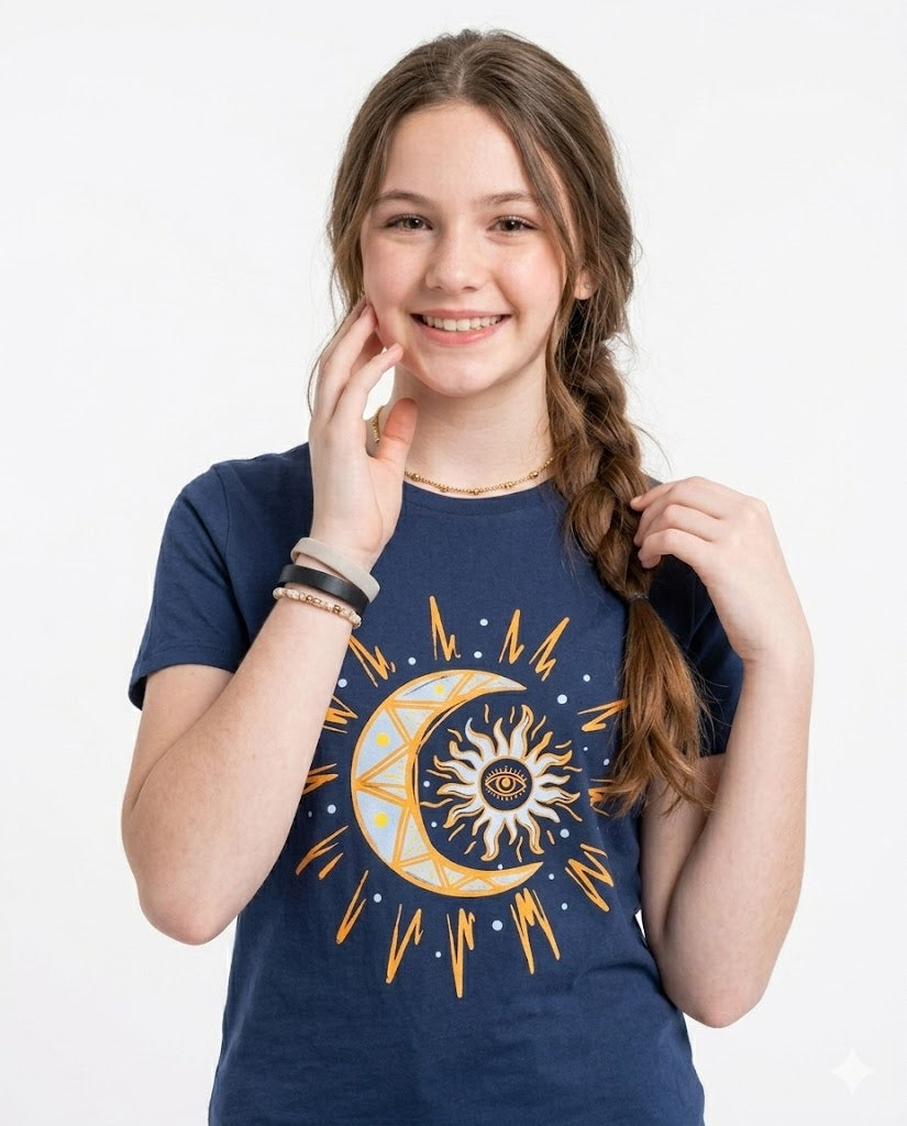 sparkle moon t shirt