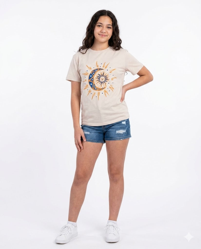 sparkle moon t shirt