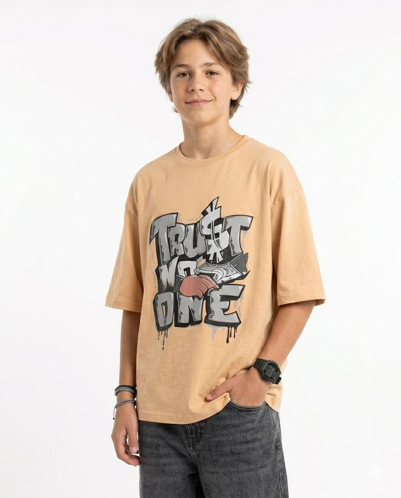 trust no one oversize t shirt