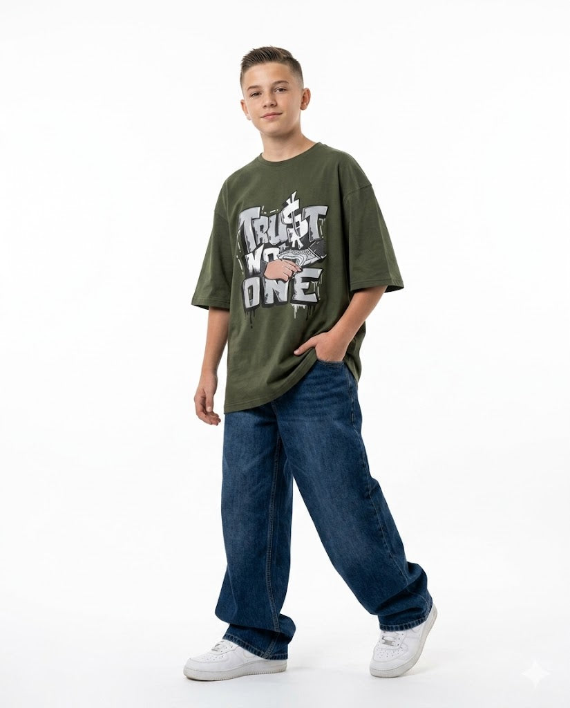 trust no one oversize t shirt
