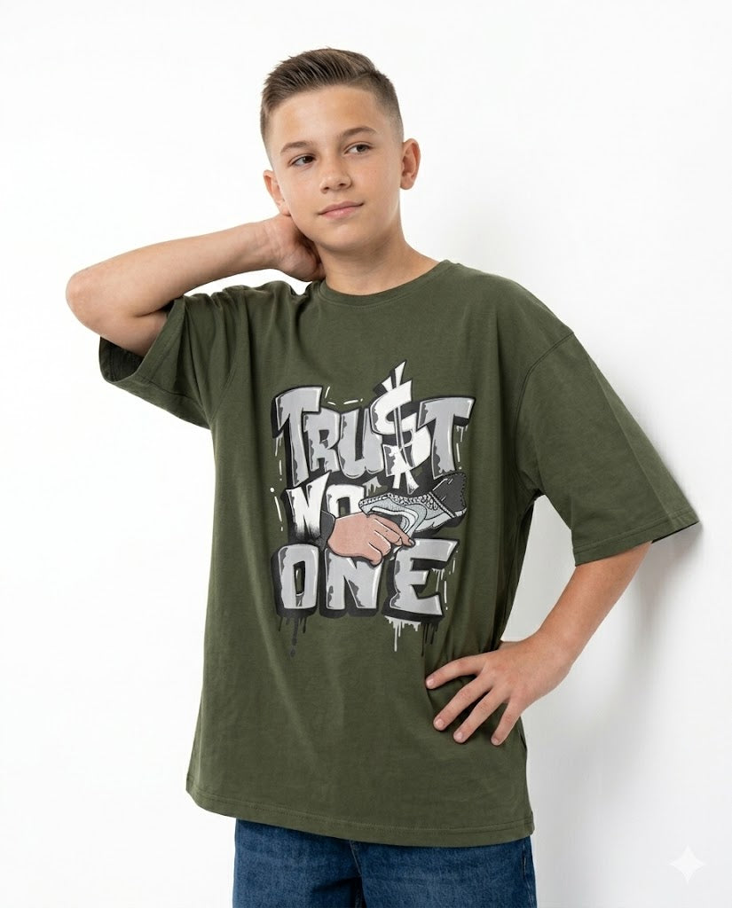 trust no one oversize t shirt
