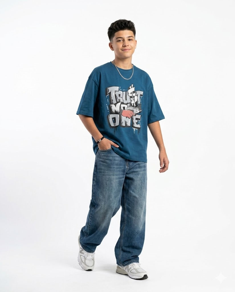 trust no one oversize t shirt
