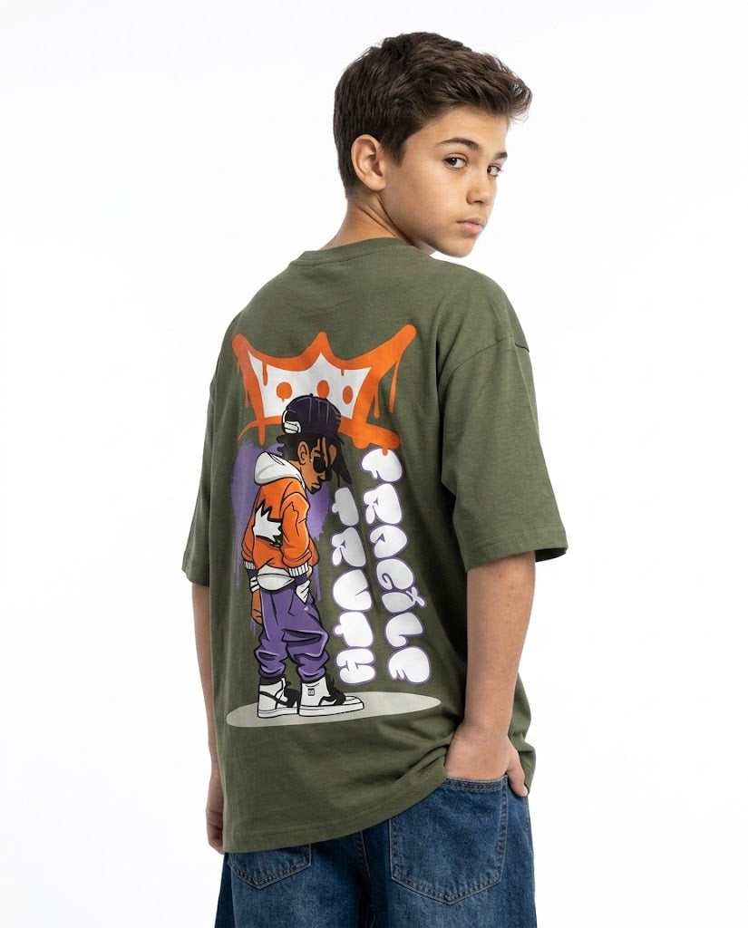 fragile truth oversize t shirt