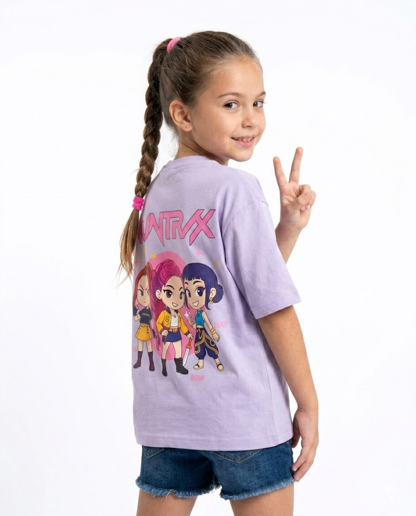 huntrix 3 girls oversize t shirt