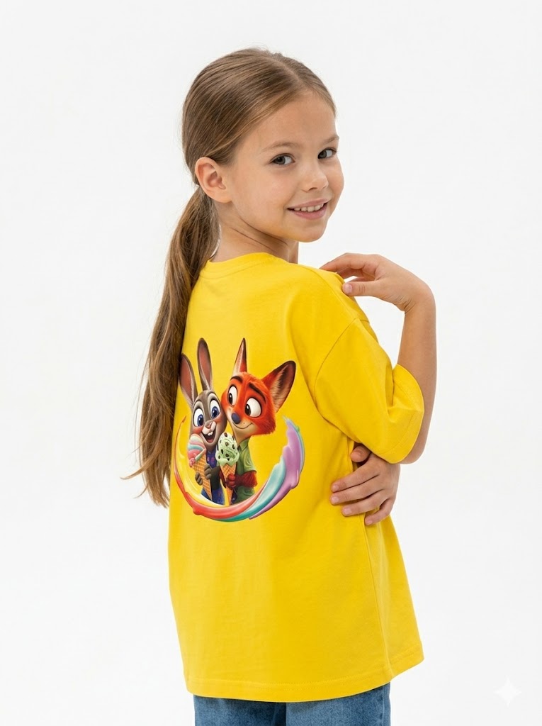 rabbits x ice-cream oversize t shirt