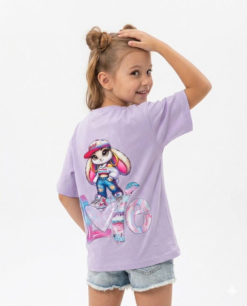 rabbit x love oversize t shirt
