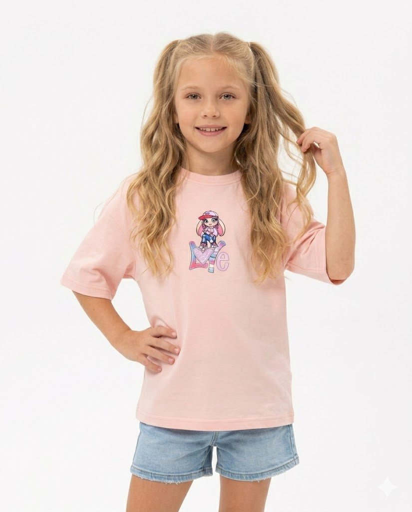 rabbit x love oversize t shirt