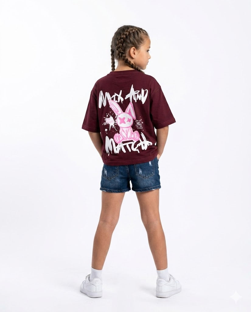 crazy rabbit oversize t shirt