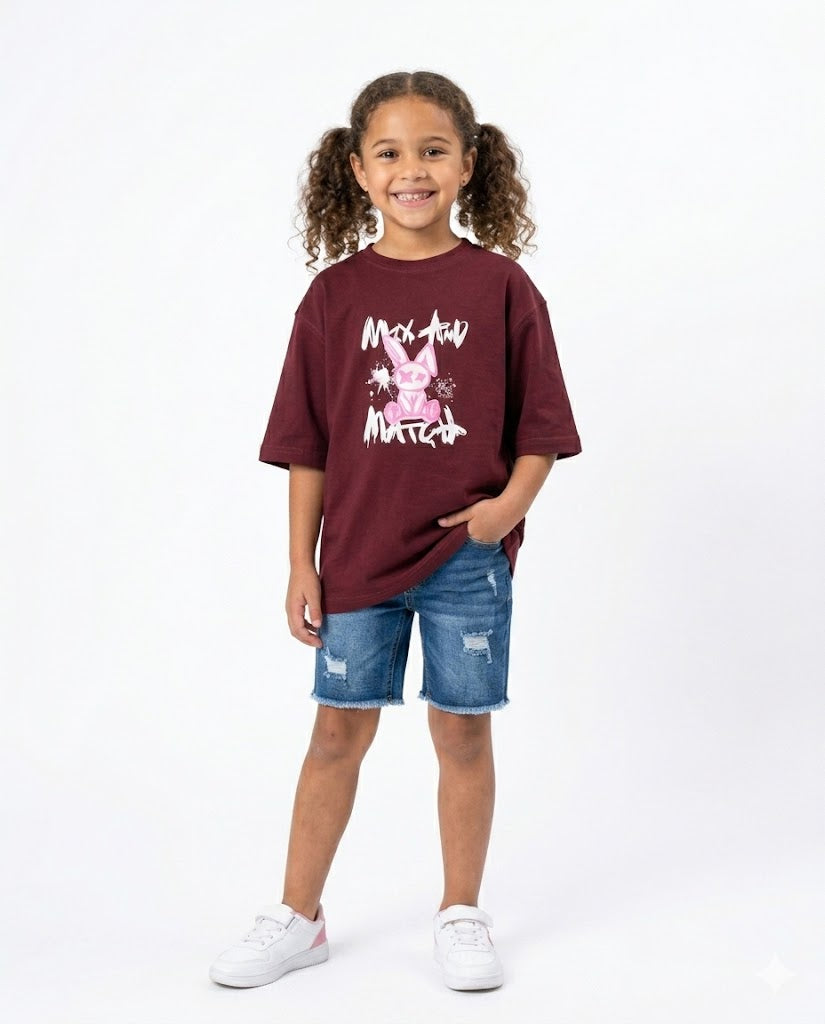 crazy rabbit oversize t shirt