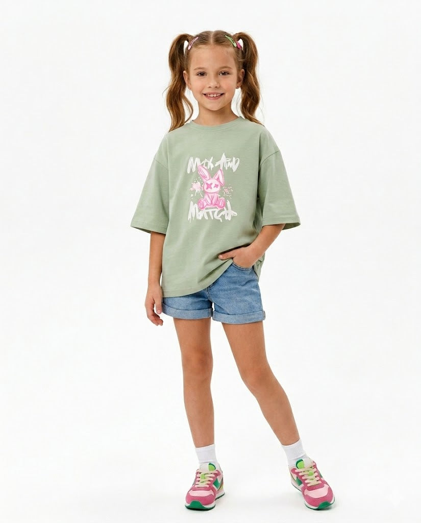 crazy rabbit oversize t shirt