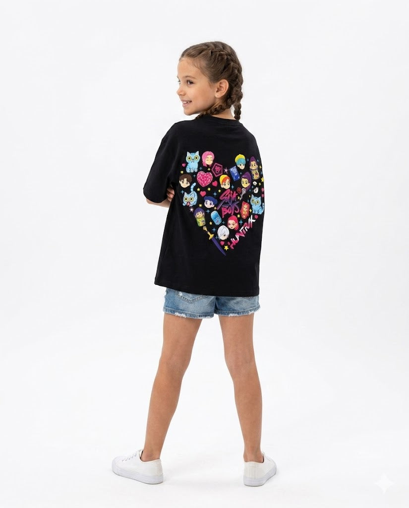 huntrix hearts oversize t shirt