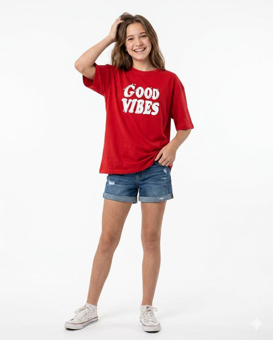 good vibes oversize t shirt