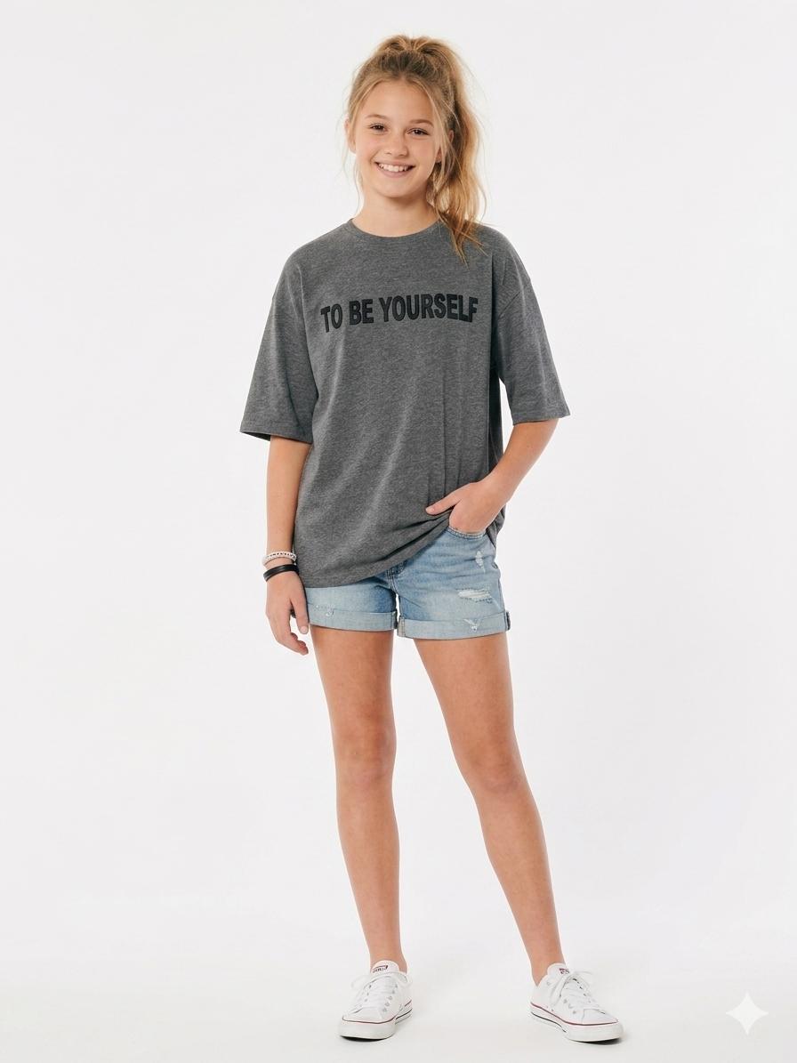 to be yourself oversize t shirt