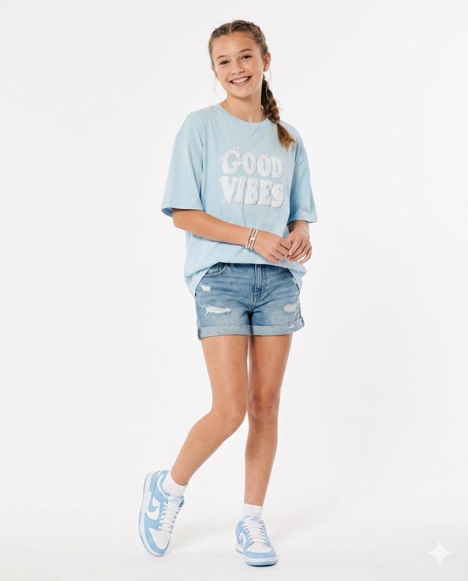 good vibes oversize t shirt
